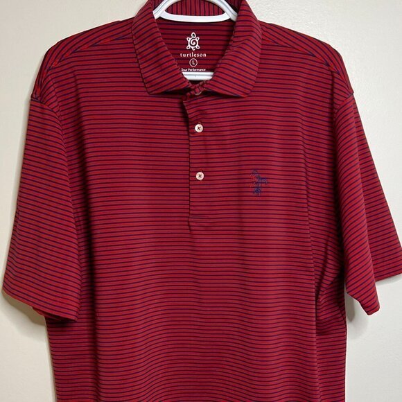 Turtleson Other - Turtleson Striped Men's Golf Shirt Size L